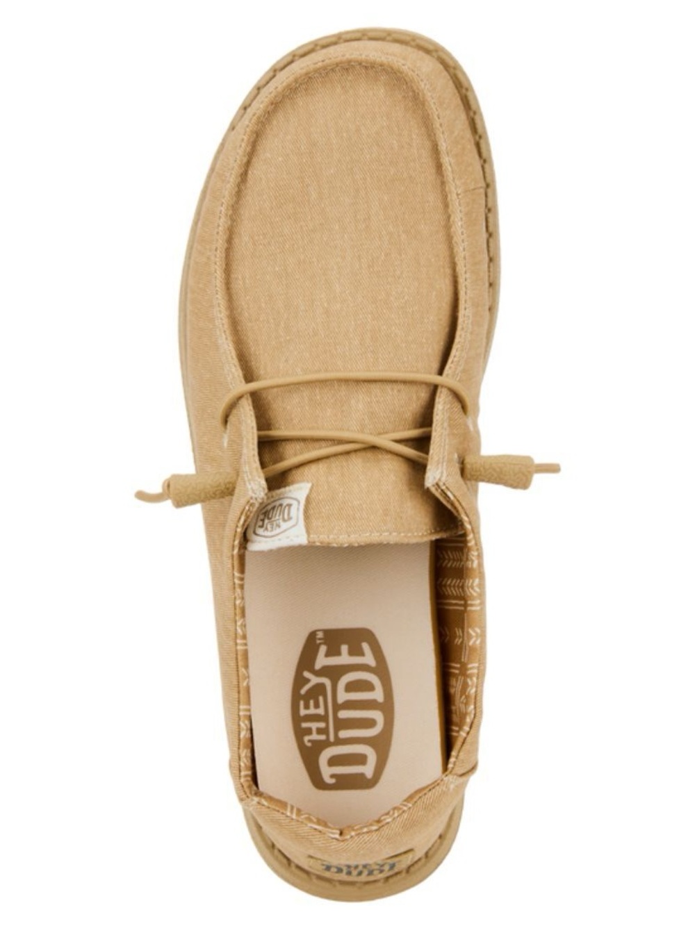 Hey Dude Wendy Stretch Canvas Women's Casual Shoes, Tan/Tan, W9